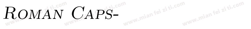 Roman Caps字体转换